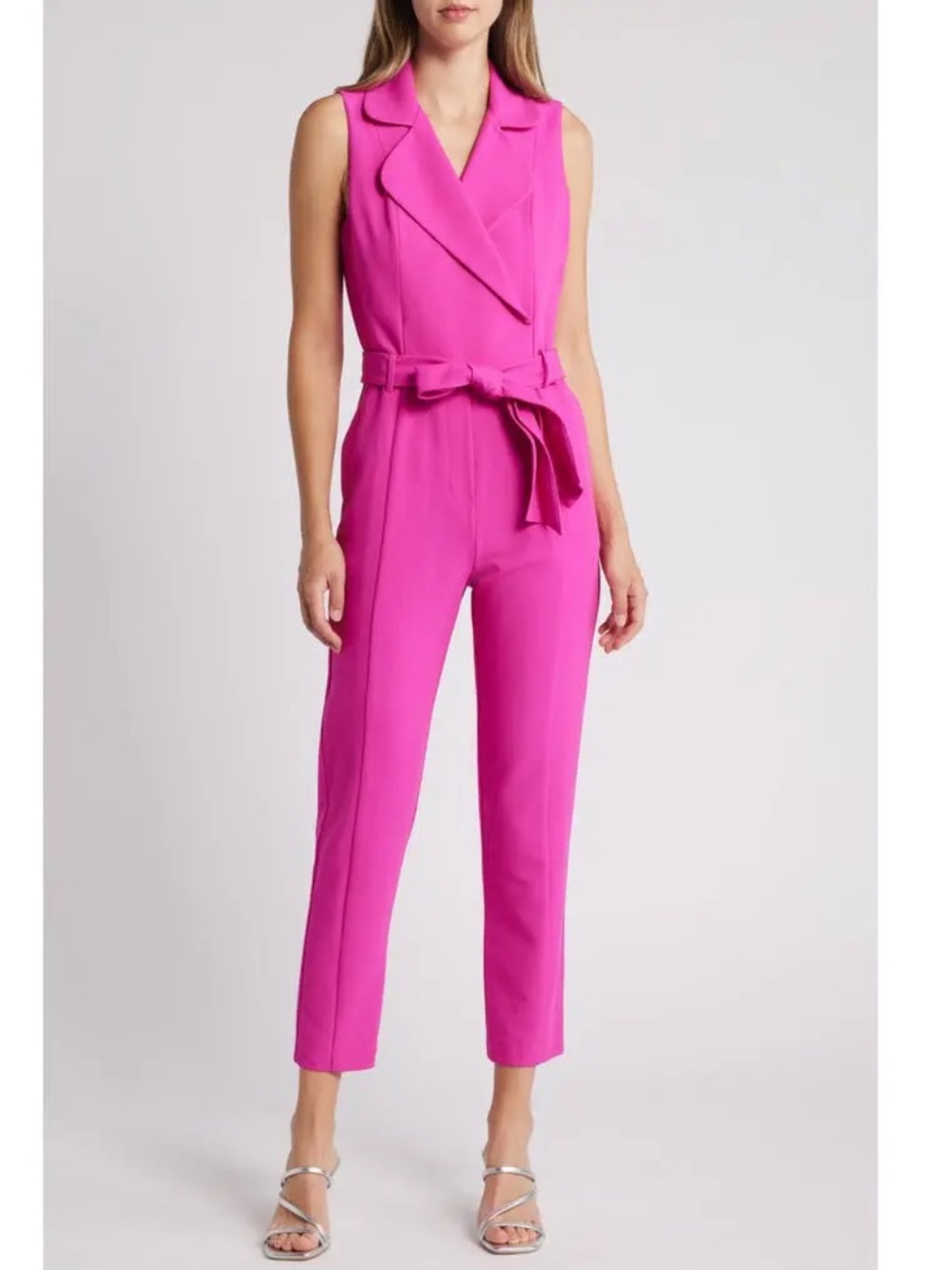 Black Halo Danica Belted Jumpsuit Size 4 NWOT $435